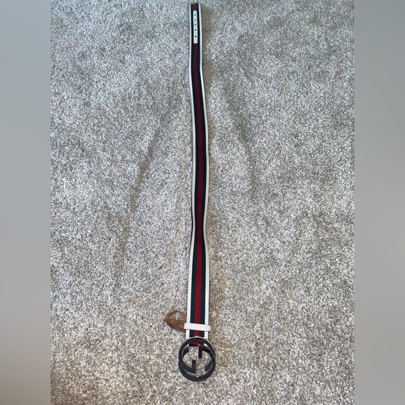 Gucci Interlocking G Logo Cloth Belt - Picture 2 of 2